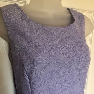 Danny & Nicole embroidered floral lavender dress